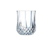 Cristal d'Arques Paris - Collection Longchamp - 6 Verres Hauts 23cl en Kwarx - Brillance, Transparence et Haute Résistance - Moulures Iconiques - Fabriqués en France