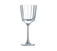 6 Verres À Pied De Table 25cl Macassar - Cristal D'arques - Verre Ultra Transparent Au Design Vintage