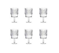6 Verres Baroque Transparent Cl30 Verre