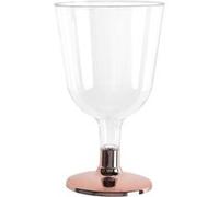 6 verres eau/vin 15cl or rose chrome - chalayer 000804000000020 Rose G