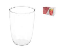6 Verres En Borosilicate Transparent Taormina Cl45 H&H