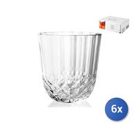 6 Verres En Verre Rombo Modèle Diony Eau 32cl Transparent