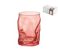 6 Verres En Verre Sorgente Lightcoral 30 Cl Rose Bormioli Rocco