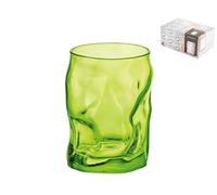 6 Verres En Verre Sorgente Lightgreen 30 Cl Vert Bormioli Rocco