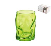 6 Verres En Verre Sorgente Lightgreen 30 Cl Vert Bormioli Rocco