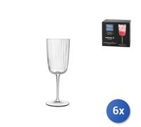 6 Verres En Verre Transparent Pour Cocktail Speakeasies 25Cl