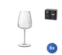 6 Verres En Verre Transparent Pour Speakeasies Pour Vin Blanc, 55Cl