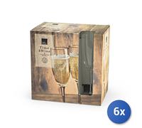 Royal Leerdam Paquet De 6 Flûtes Time4Wine En Verre Cl 18