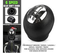 6-Vitesse Pommeau Levier de Vitesse Pour Renault Megane Clio Laguna Scenic Espace Trafic
