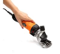 6 vitesses de décrochage électrique cisaillement tondeuse cisaillement moutons chèvres alpaga cisailles poils d'animaux cisaillement machine coupe laine ciseaux ferme suppl(Oranje)