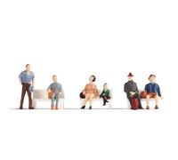 Noch Figurines 18116 échelle H0 Voyageurs peintes assises sans bancs multicolore