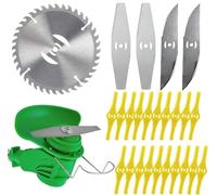 6" Weed Eater Replacement Blades - Electric Battery Powered Weed Wacker Attachments,Metal Blade Weed Eater,Cordless Brush Cutter Plastic Blade Heads for Cordless String Trimmer Battery Powered