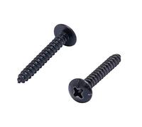 # 6 x 1 inoxydable Tête bombée Phillips Vis à bois, (25pc), Noir avec revêtement Xylan Vis en acier inoxydable 18-8 (304), par Boulon Dropper