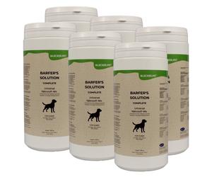 6 x 1 kg de Lecker.Pet® Barfer's Solution Complete Universal Nutritional Mix en poudre pour chiens