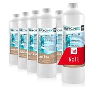 6 x 1 L Anti-métaux 60% pour Piscine - en Bouteilles de 1 L