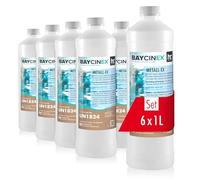 6 x 1 L Anti-métaux 60% pour Piscine - en Bouteilles de 1 L