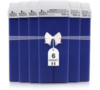 6 X 100 Ml Cartouches Roll-On, Cire Chaude Pépins De Raisin - Épilation Douce, Peaux Sensibles, Jambes, Aisselles, Bras, Dos, Poitrine, Hydratation (100 Ml (Lot De 6), Pépin De Raisin)[Z978]