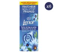6 x 140 g Lenor Parfum de linge en perles, Parfum Envolée d’Air