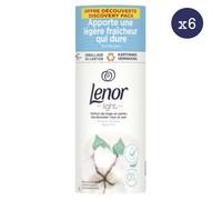 6 x 140 g Lenor Parfum de linge light en perles, Parfum Fraîcheur De Coton