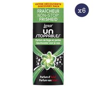 6 x 140 g Lenor Unstoppables Parfum De Linge en Perles, Parfum Ariel