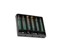 6 x 18650 Lithiums Batterie Power Shell Box Set NonWelding Design DC12V/9V/5V Boîtier de sortie pour projets électroniques Kit de batterie au lithium