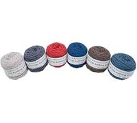 6 X 200g Pelotes De Fil à Tricoter, Fil pour Pistolet à Touffeter, Fil à Tricoter De Tapis De Bricolage Professionnel, Fil à 8 Brins, 5mm D’épaisseur, 200m par Pelot, I, 95g/Roll