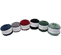 6 X 200g Pelotes De Fil à Tricoter, Fil pour Pistolet à Touffeter, Fil à Tricoter De Tapis De Bricolage Professionnel, Fil à 8 Brins, 5mm D’épaisseur, 200m par Pelot, J, 200g/roll