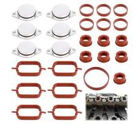 6 x 33mm Kit Suppression Clapet pour Bmw M57, Kit de Suppression Clapets D'Admission, Joint Collecteur Admission,Bouchon Collecteur Admission pour E87 E46 E90 E91 E92 E93 E39 E60 E83 E53 11612245439