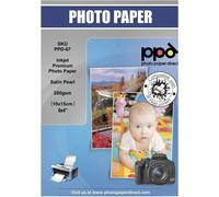 6 X 4 Inches (Approx. 10 X 15 Cm) X 50 Super Premium Satin Photo Papers 280 G Inkjet, Quick Dry, Microporous, Water Resistant -67-50