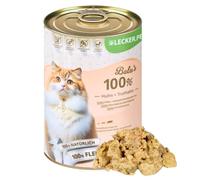 6 x 400 g de nourriture humide pour chats Lecker.Pet® Balu's 100 % poulet et dinde