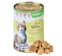 6 x 400 g de nourriture humide pour chats Lecker.Pet® Leo's 100 % muscle de poulet