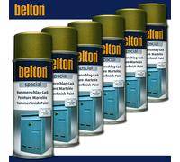 6 x 400 ML Peinture Belton Spécial Hammerschlag-Lack Or Imperméable