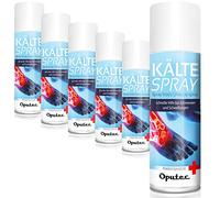 6 x 400ml Oputec Spray froid Sport : Spray de premiers secours en cas de blessures sportives, de douleurs et d'enflures (classique) - Spray réfrigérant médical pour chaque kit de premiers secours