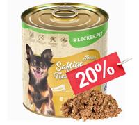 6 x 800 g de repas de viande juteuse Josie's Sensitiv à la dinde et au riz, nourriture humide pour chiens