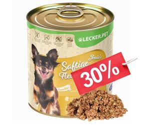 6 x 800 g de repas de viande juteuse Josie's Sensitiv à la dinde et au riz, nourriture humide pour chiens