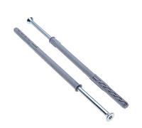 6 x 85 mm Vis Torx Tête Fraisée TX30 avec Chevilles Nylon 8 x 80 mm, Kit Fixation Cadre Robuste, Chevilles Expansion Entraînement pour Maçonnerie, Cadres Fenêtres, Façades, Bois, Montage (50 pcs)