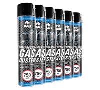 6 x AABCOOLING Bombe Depoussierante 750ml, Préparation en Spray, Enlever la Poussière, Sans Odeur Dépoussiérant, Aérosol, Informatique Matériel, Bouteille Air Comprimé, Ne Laisse Pas de Traces