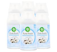 6 x Air Wick Pure Fresh Coton Fresh Recharge chaque 250ml Neutralise les odeurs 24h