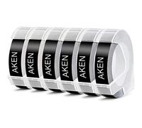 6 x Aken Compatible avec Dymo Omega Junior Ruban de Marquage 3D, Compatible avec Dymo Ruban 9mm Omega S0717930, pour Junior S0717900 Organizer Xpress