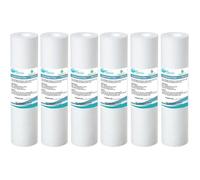 6 x AquaHouse 10"" Cartouche de filtre à eau de sédiment pour l'osmose inverse, l'eau alimentée par le pôle et la filtration des pa