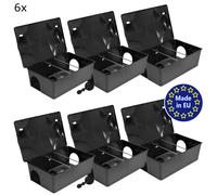 6 x Boîte a appâts Rats Souris Multi Contrôle Petigi