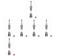 6 x Bougie d'allumage NGK pour ALFA ROMEO, ALPINA, AUDI, CHRYSLER, FORD