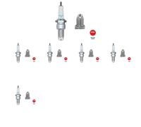 6 x Bougie d'allumage NGK pour AUDI, SEAT, VW 80 B4, 90 B3, CADDY II, CADDY