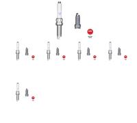 6 x Bougie d'allumage NGK pour CITROËN, DS, FIAT, OPEL, PEUGEOT 2008, 2008 I