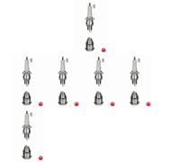 6 x Bougie d'allumage NGK pour FIAT, FORD, PORSCHE 356, 500, 911, PANDA I