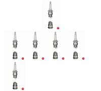 6 x Bougie d'allumage NGK pour FORD CAPRI I, CAPRI II, CAPRI III, CONSUL