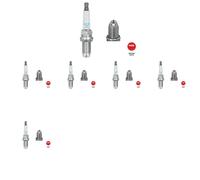 6 x Bougie d'allumage NGK pour MERCEDES-BENZ, VW CLK (C208), CLK kabriolet