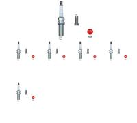 6 x Bougie d'allumage NGK pour SUBARU IMPREZA V, XV II