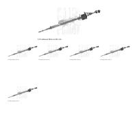 6 x Bougie de préchauffage BLUE PRINT pour MITSUBISHI DELICA, L 300 III, L200