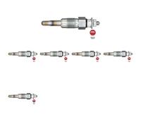 6 x Bougie de préchauffage NGK pour AUDI, FSO, SEAT, SKODA, VOLVO, VW 100 C2,